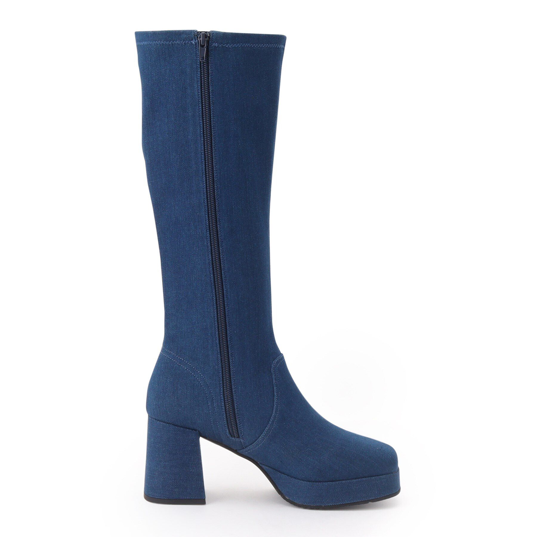 ESPERANZA「スクエアトゥ厚底ロングブーツ」|ショートブーツ|