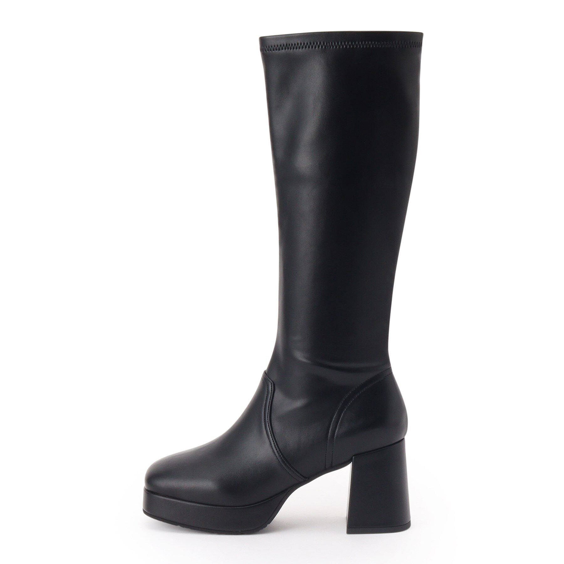 ESPERANZA「スクエアトゥ厚底ロングブーツ」|ショートブーツ|