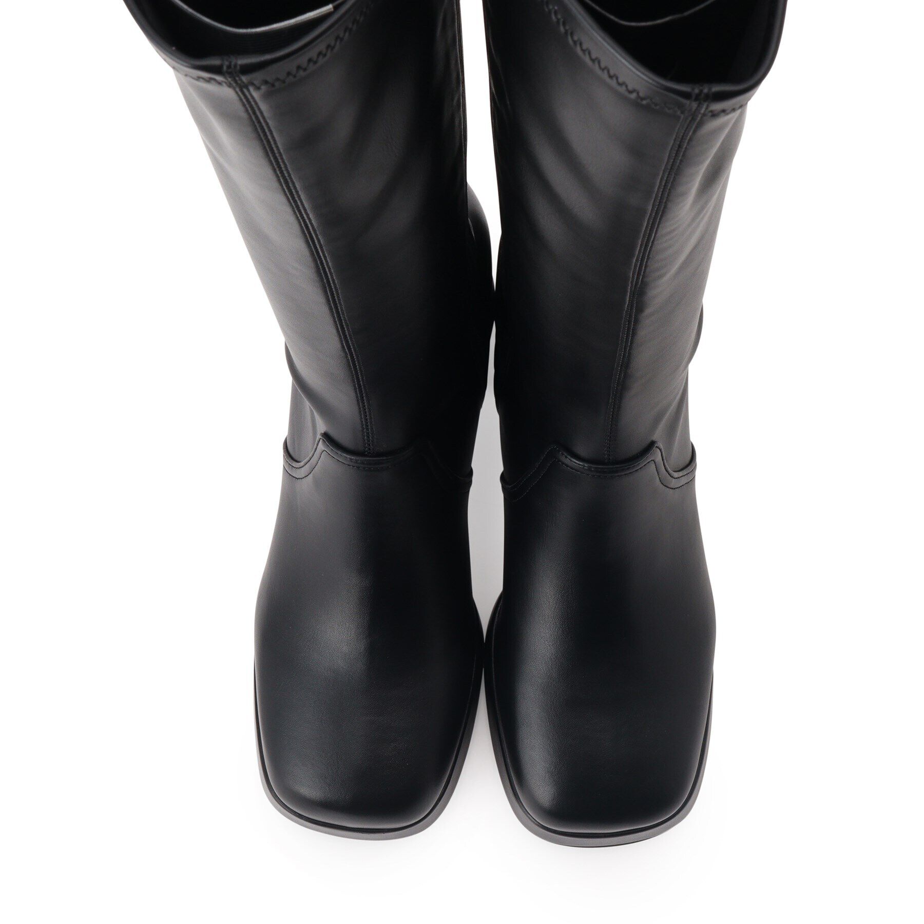 ESPERANZA「スクエアトゥ厚底ロングブーツ」|ショートブーツ|