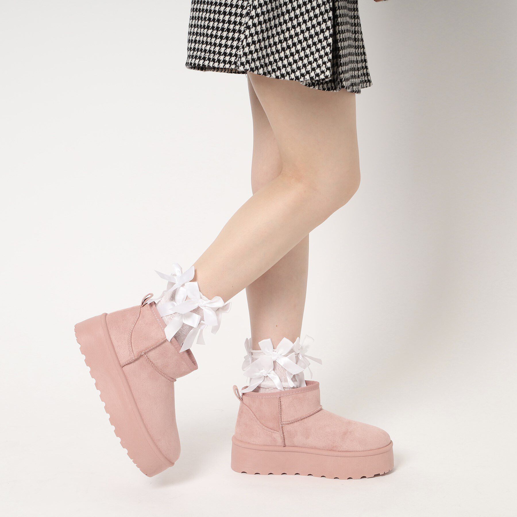 csT&P「厚底プレーンムートン」|ショートブーツ|