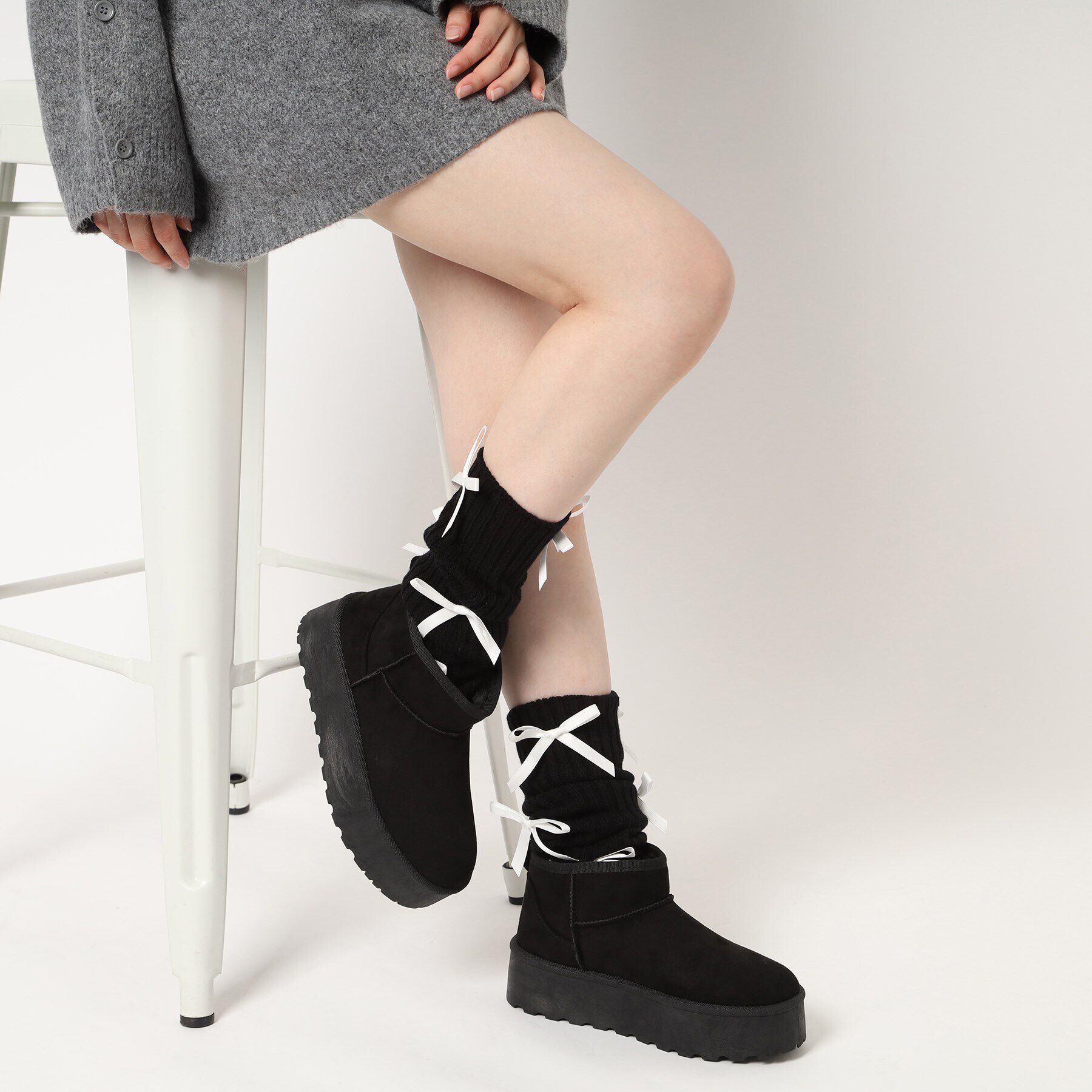 csT&P「厚底プレーンムートン」|ショートブーツ|