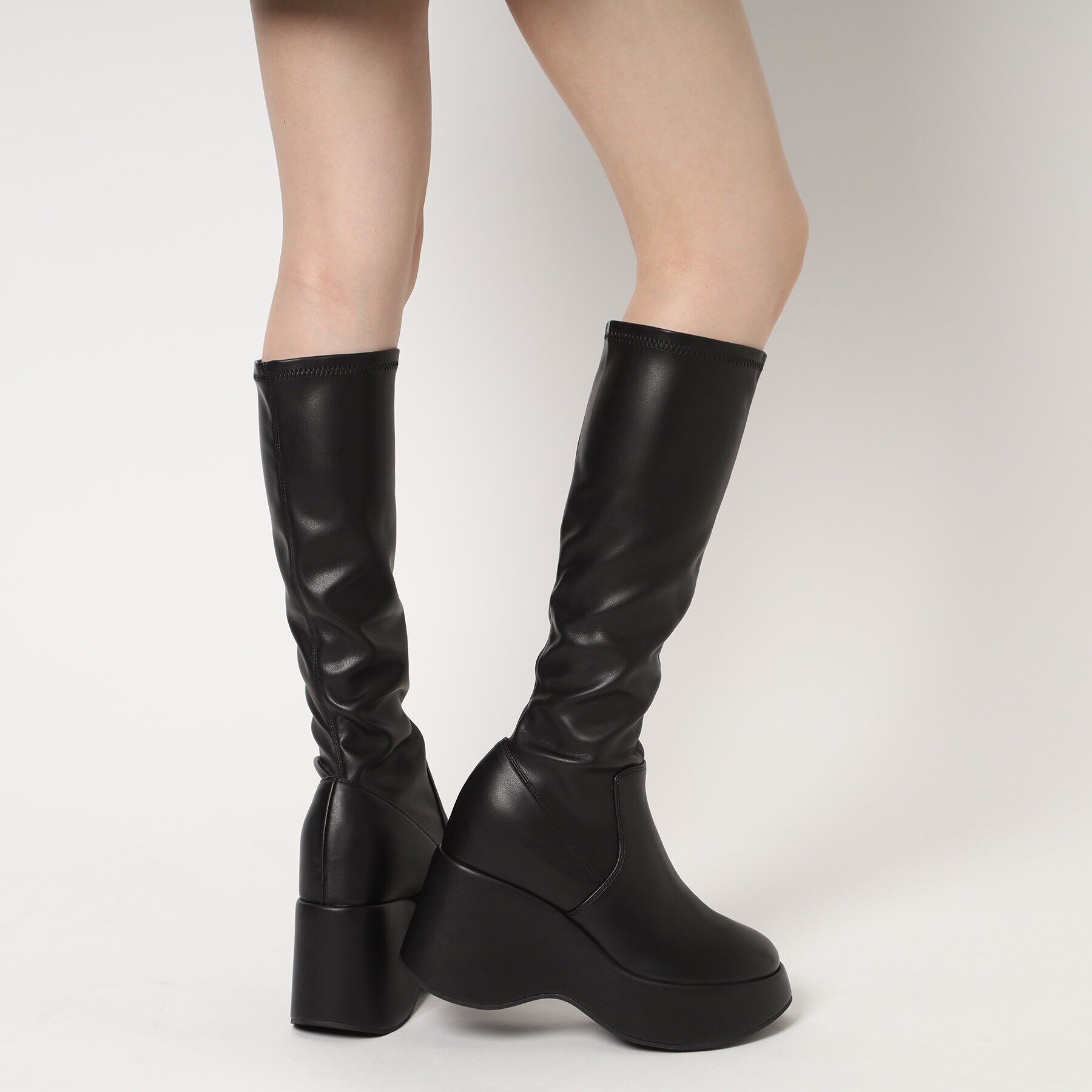 ESPERANZA「きゅんフィットインソールウェッジロングブーツ」|ショートブーツ|
