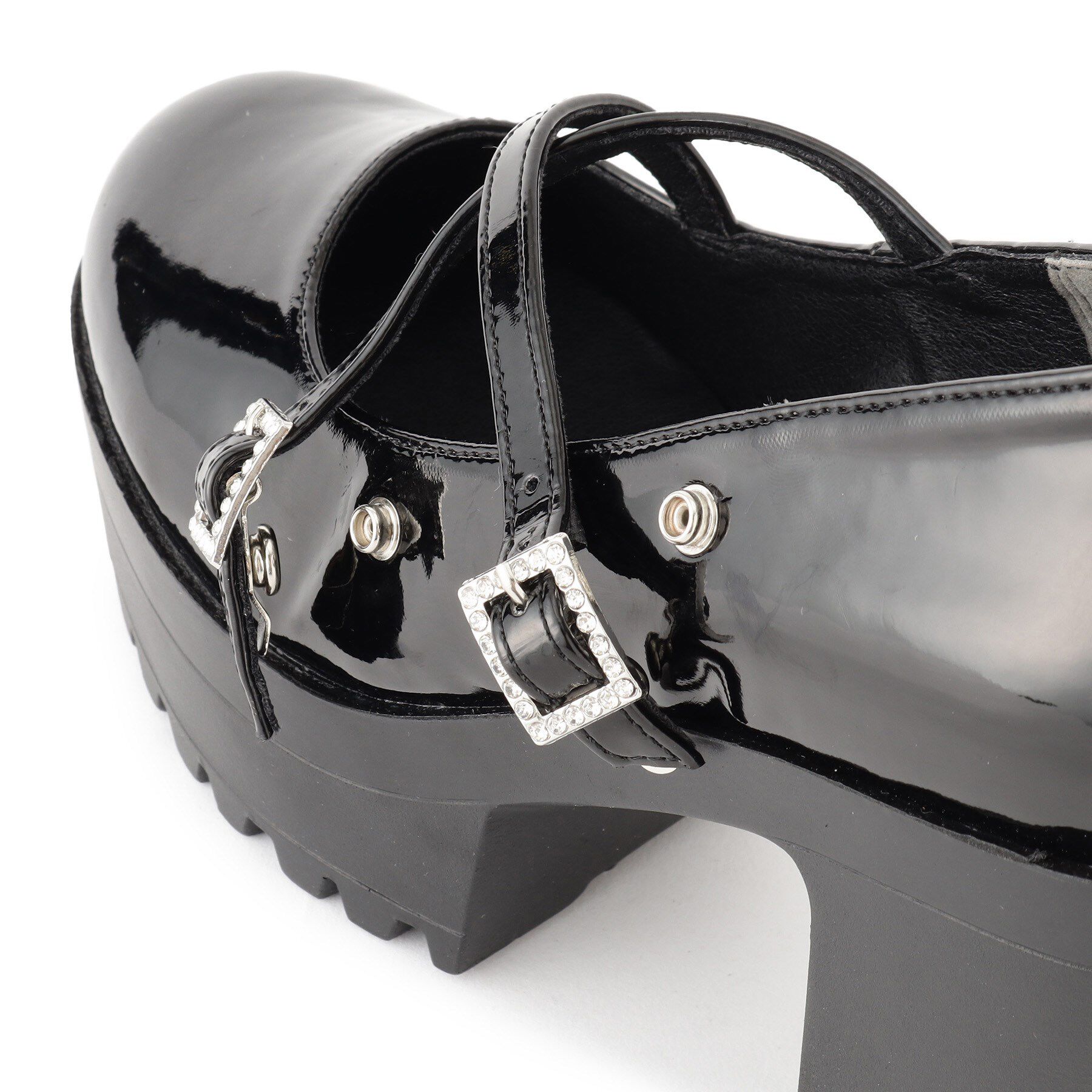 csT&P「厚底キラキラダブルストラップパンプス」|パンプス|