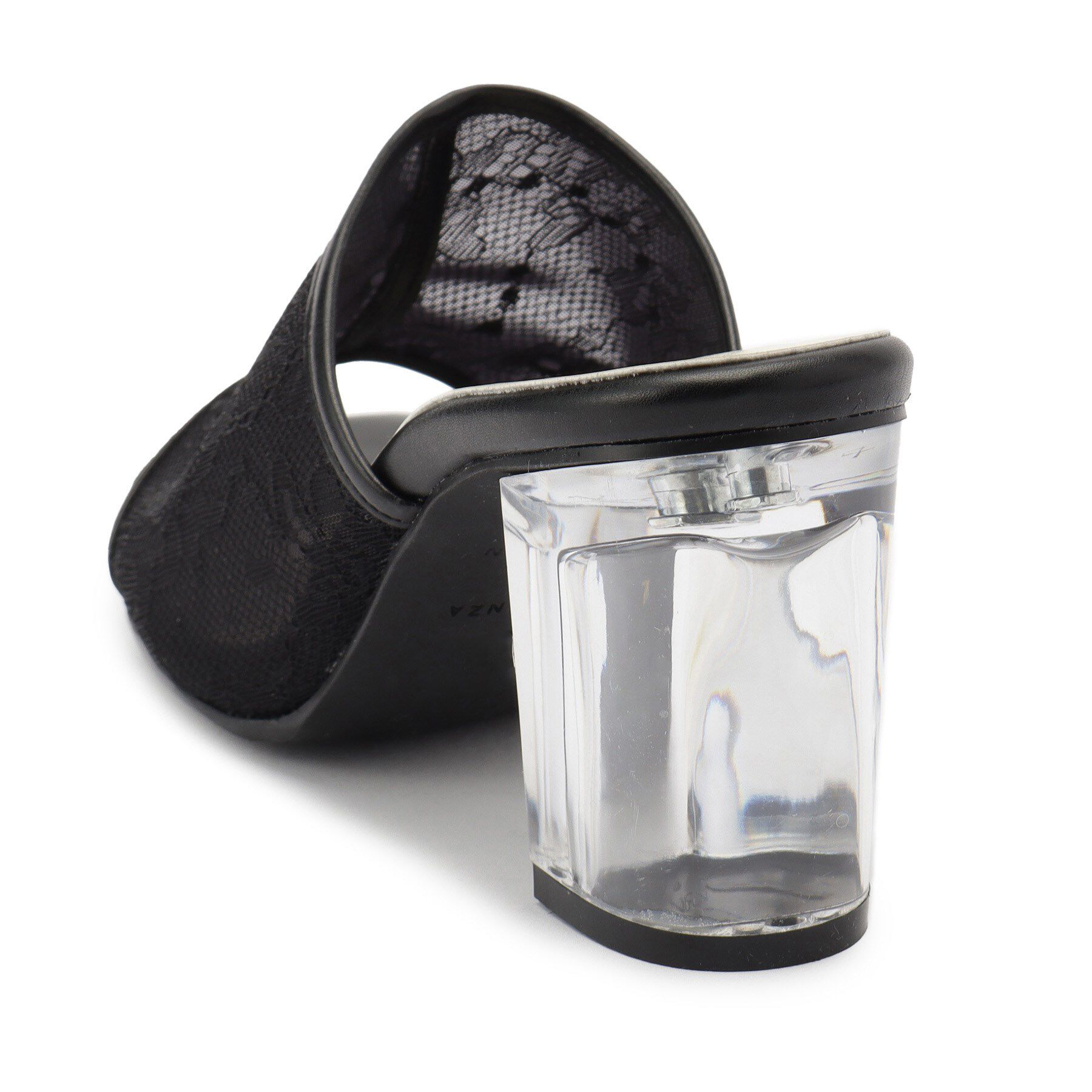 ESPERANZA「チュールメッシュクリアヒールミュール」|サンダル|