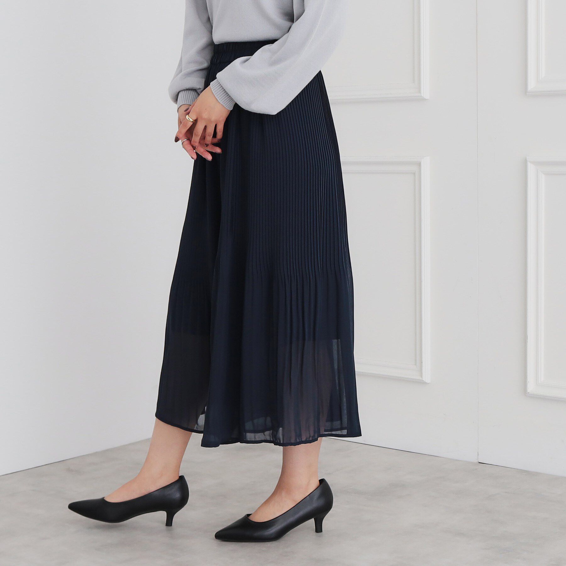 SunaUna「【セットアップ可／ウォッシャブル】プリーツワイドパンツ」|その他|