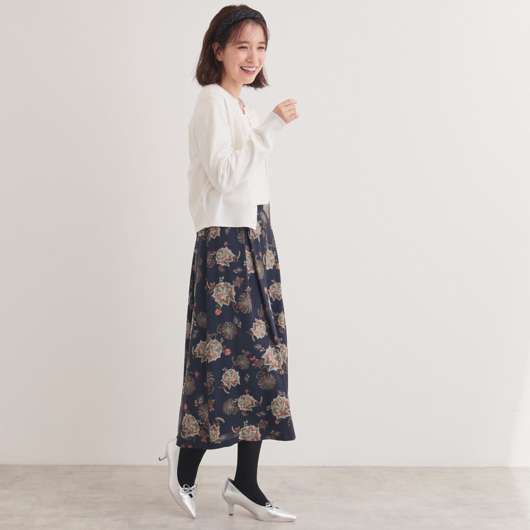 SunaUna「【＆yours project／オリエンタルプリント】フレアスカート」|スカート|