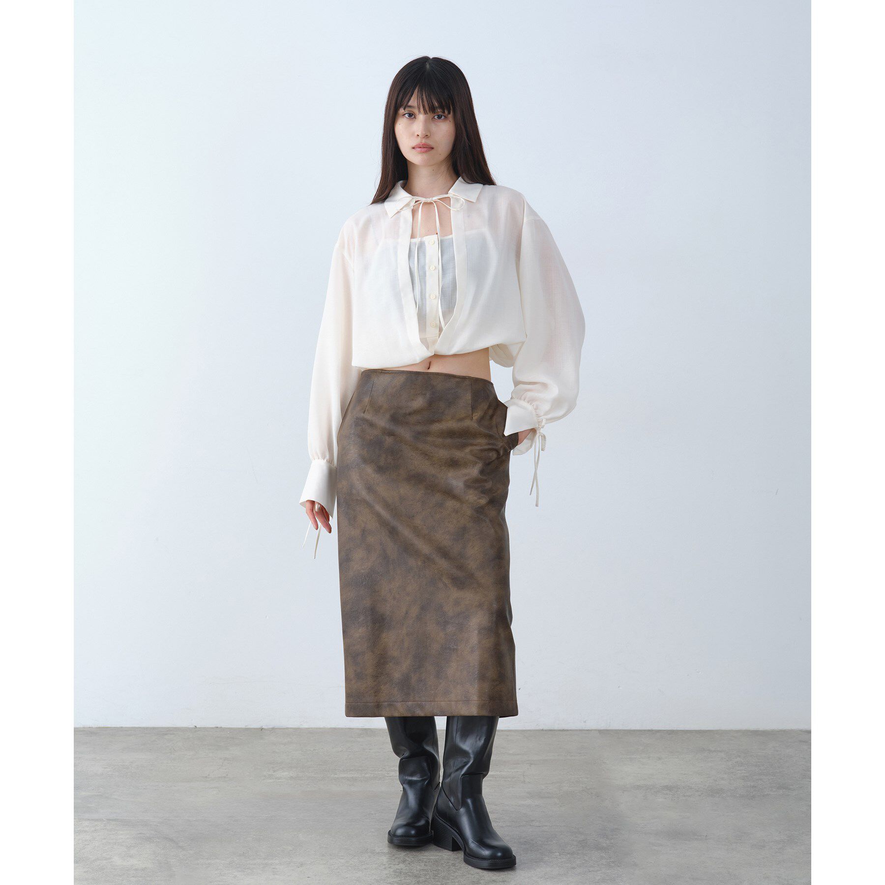 CODE A「garin sleek skirt」|スカート|