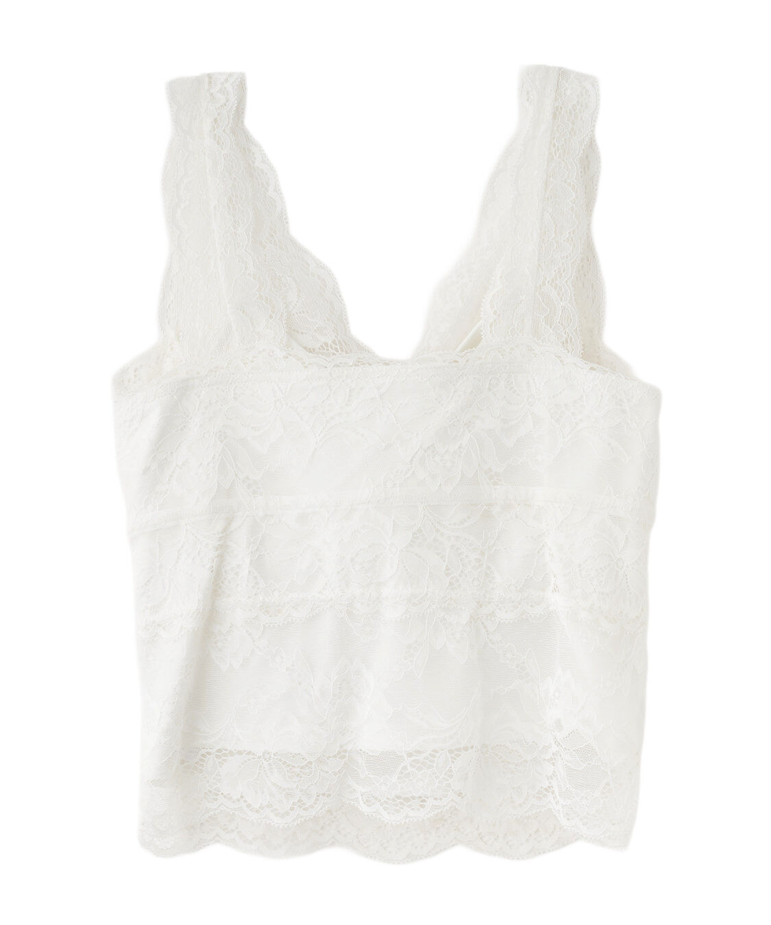 COCO DEAL「カップ付きVネックレースインナー」|インナー|