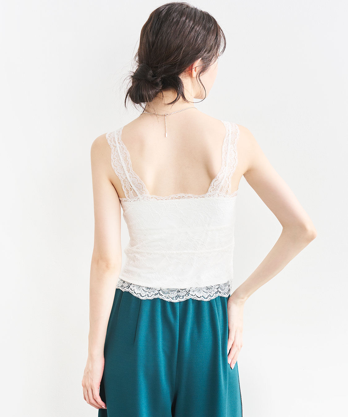 COCO DEAL「カップ付きVネックレースインナー」|インナー|