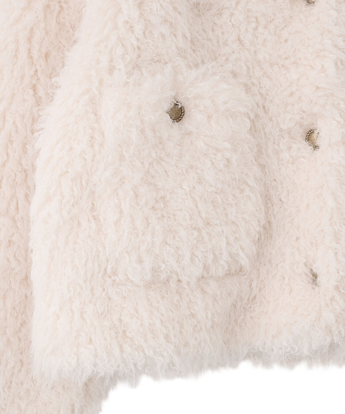 COCO DEAL「カーリーファージャケット」|ノーカラージャケット|