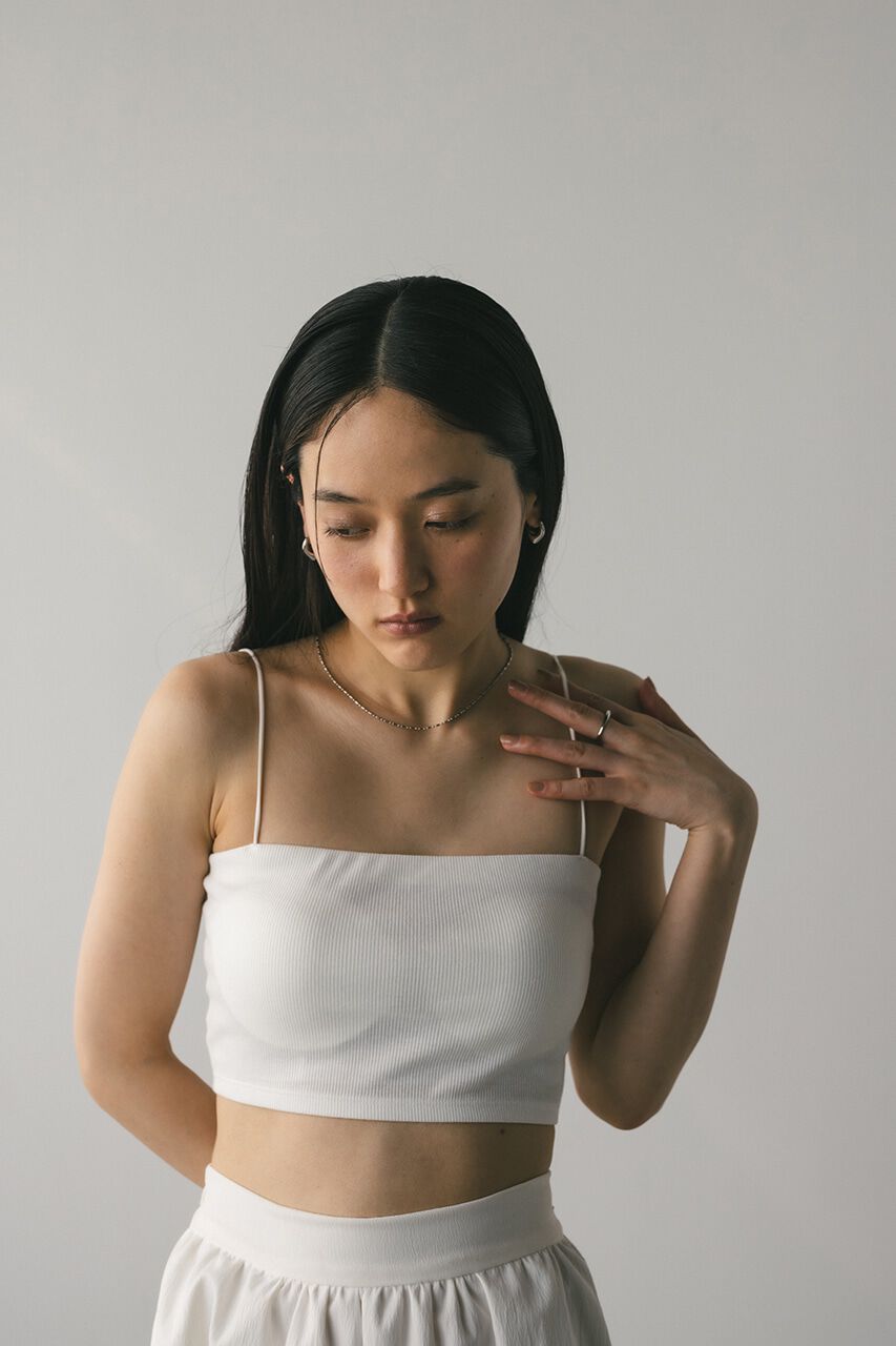 STYLEMIXER「カップ付きバンドゥ」|キャミソール|WHT