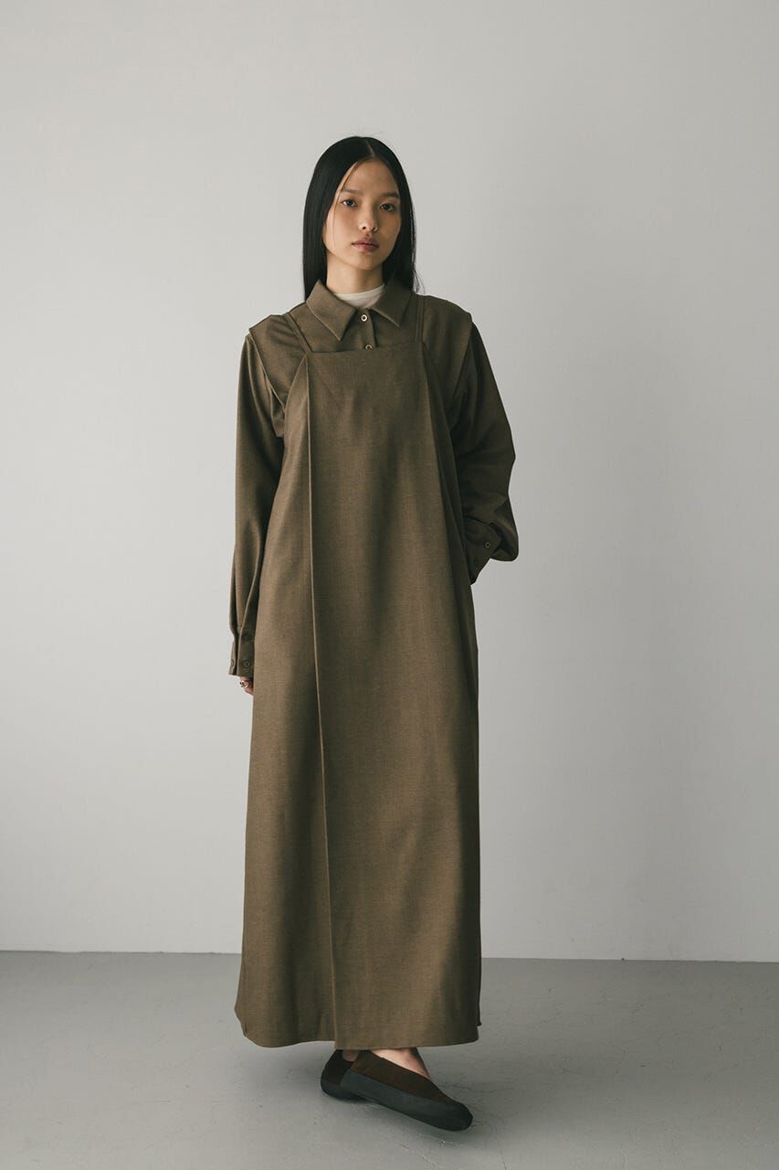 STYLEMIXER「2ピースシャツレイヤードワンピース」|ワンピース|