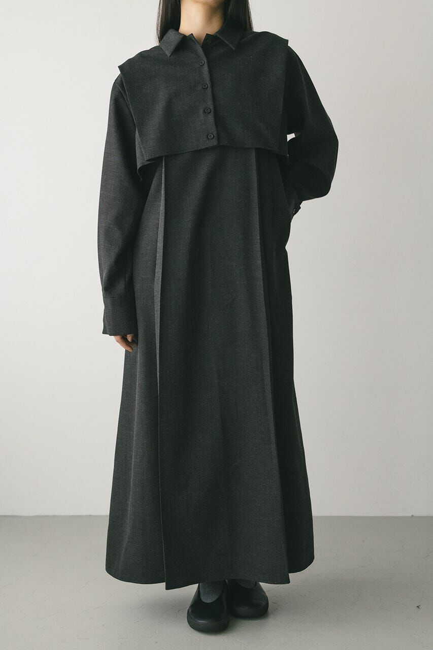 STYLEMIXER「2ピースシャツレイヤードワンピース」|ワンピース|