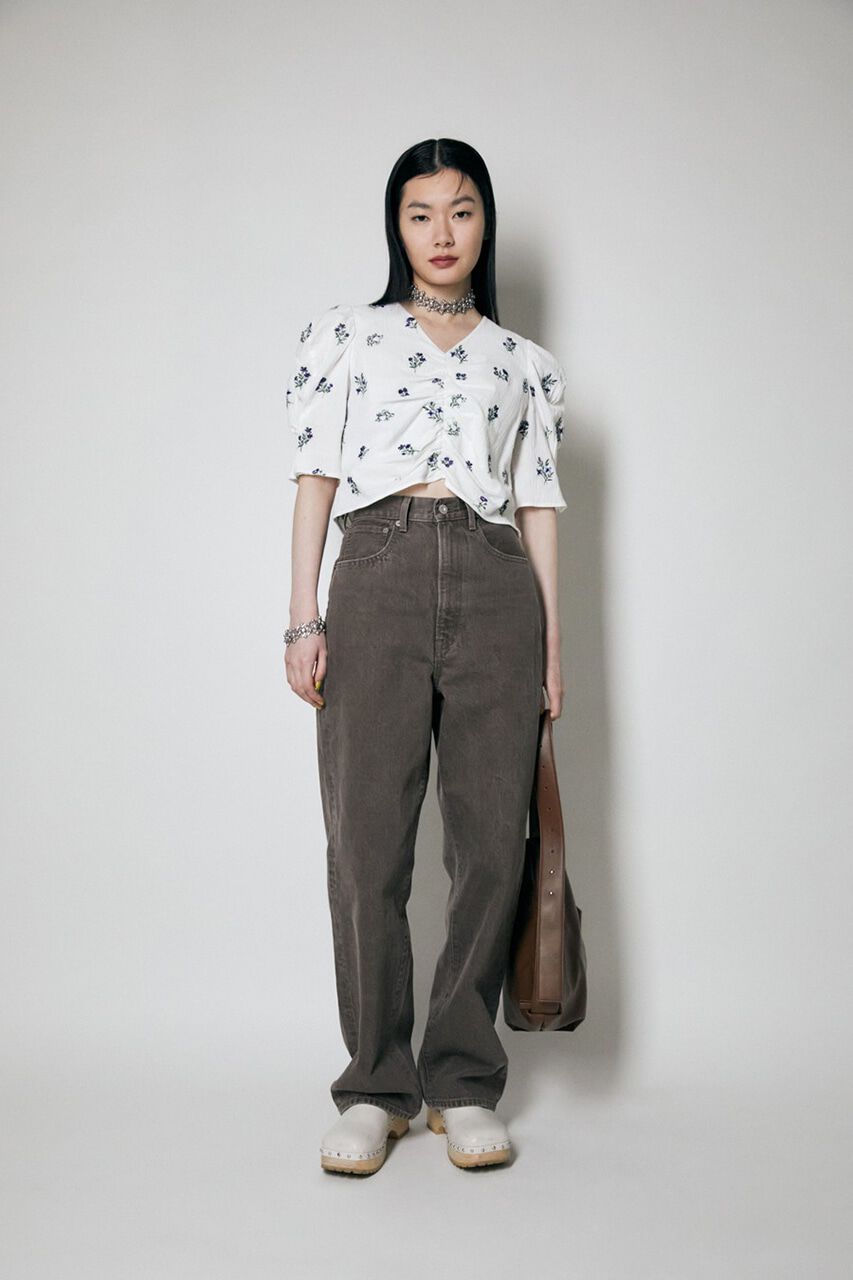 MOUSSY「HW COLOR LOOSE STRAIGHT」|デニム|