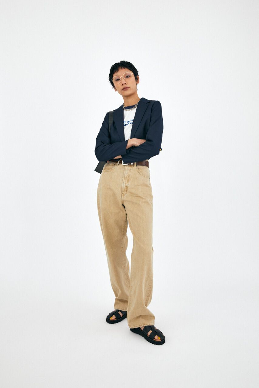 MOUSSY「HW COLOR LOOSE STRAIGHT」|デニム|