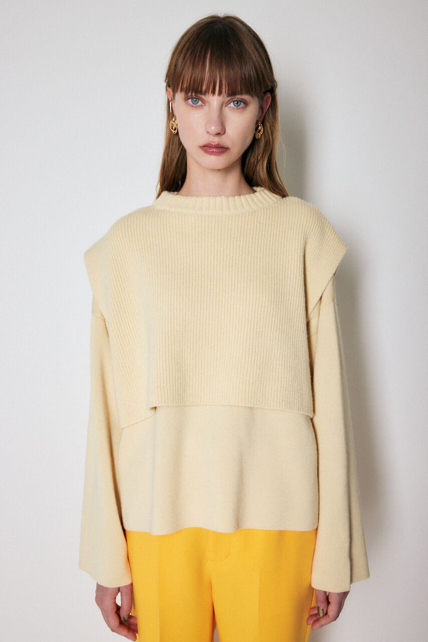 MOUSSY「LAYERED RIB セーター」|ニット・セーター|IVOY3