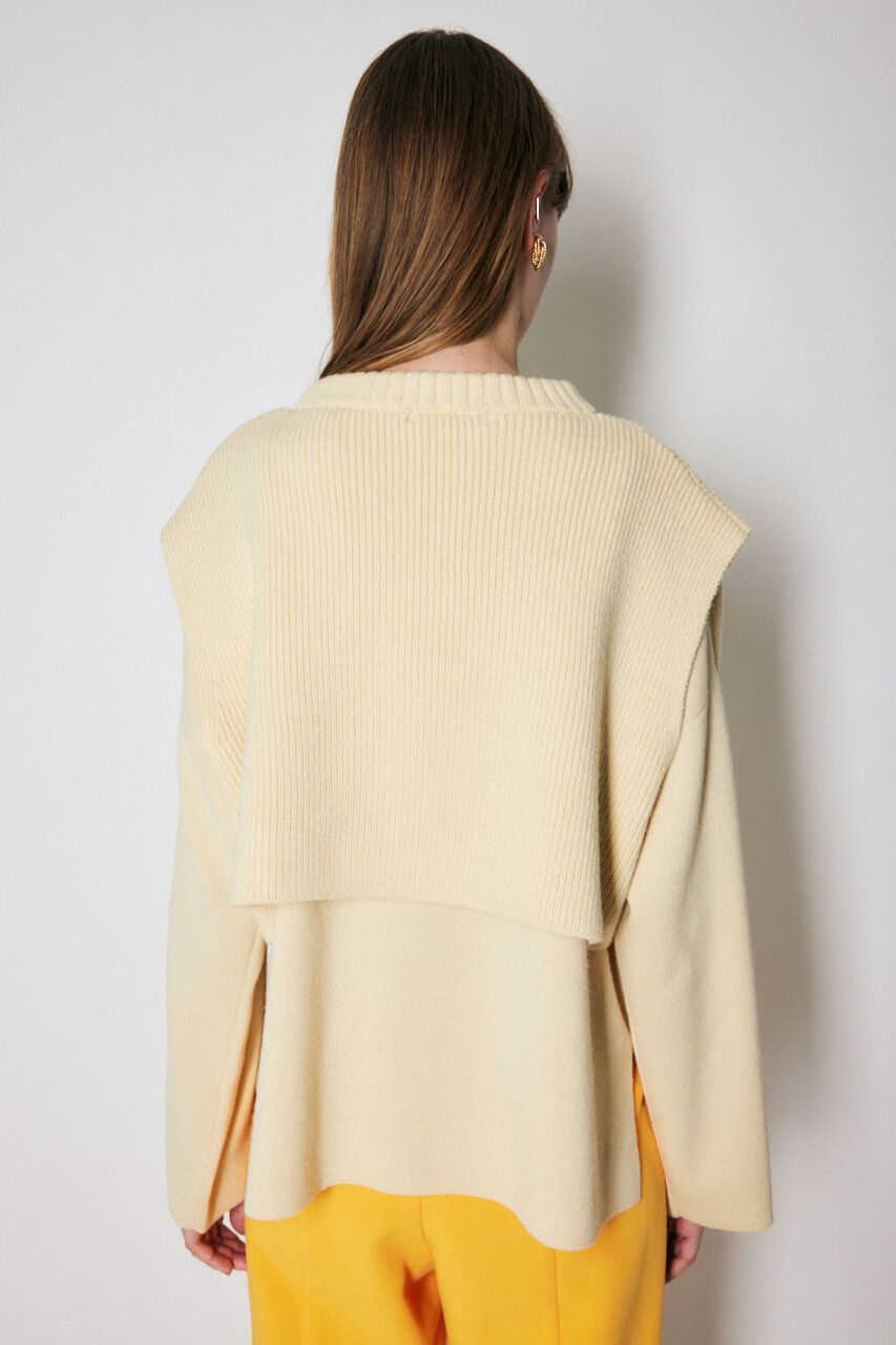 MOUSSY「LAYERED RIB セーター」|ニット・セーター|