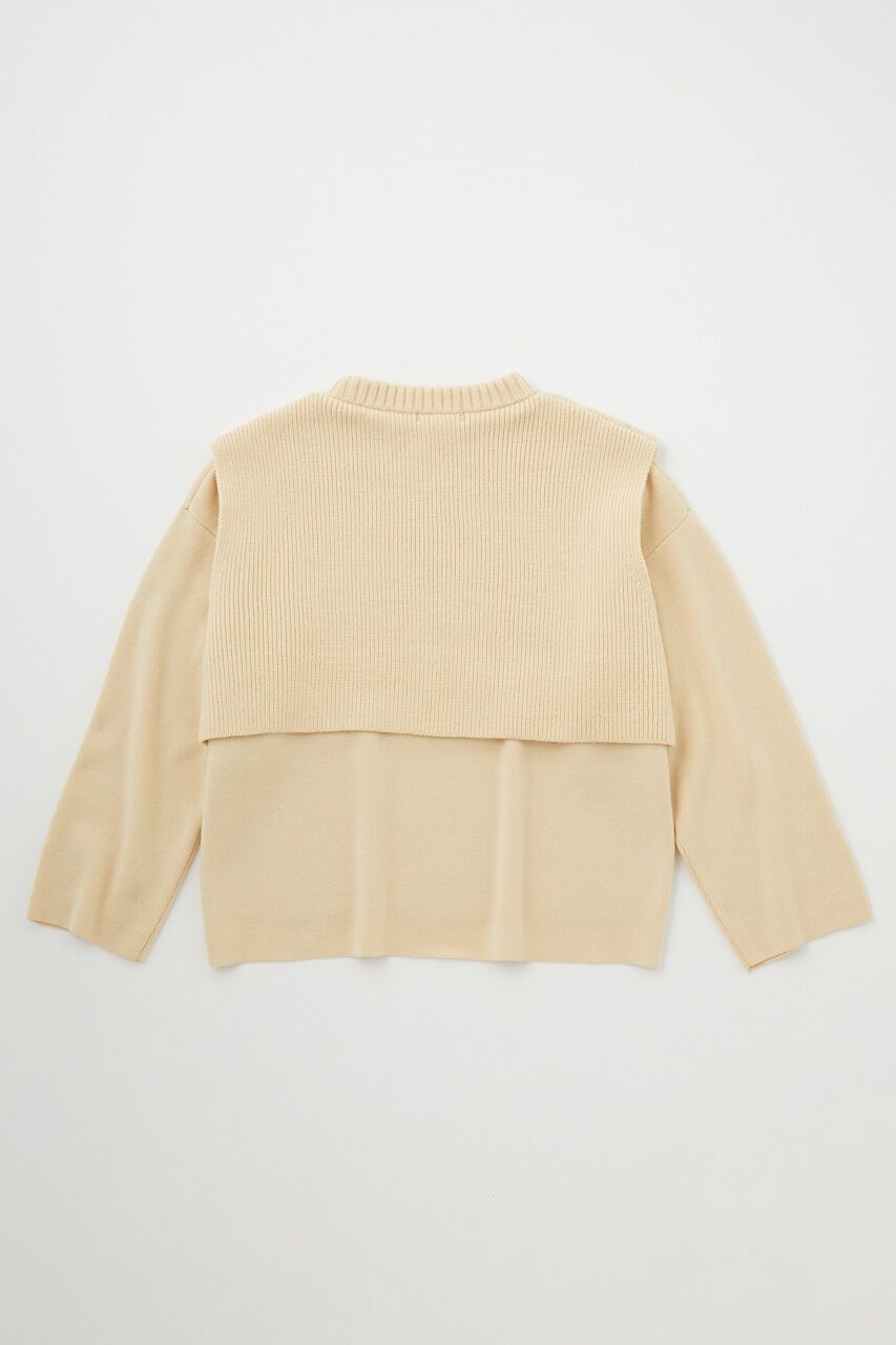 MOUSSY「LAYERED RIB セーター」|ニット・セーター|