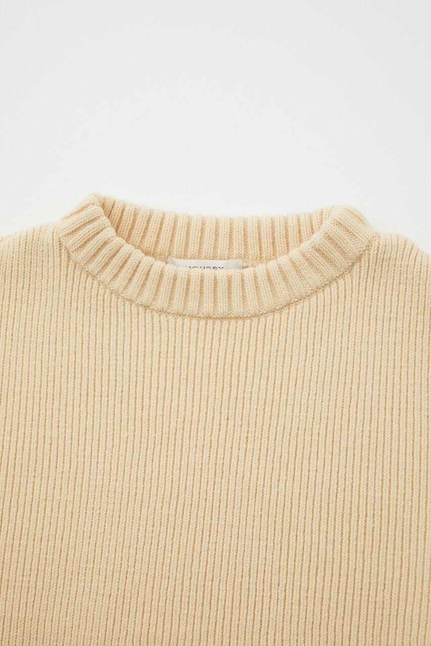 MOUSSY「LAYERED RIB セーター」|ニット・セーター|
