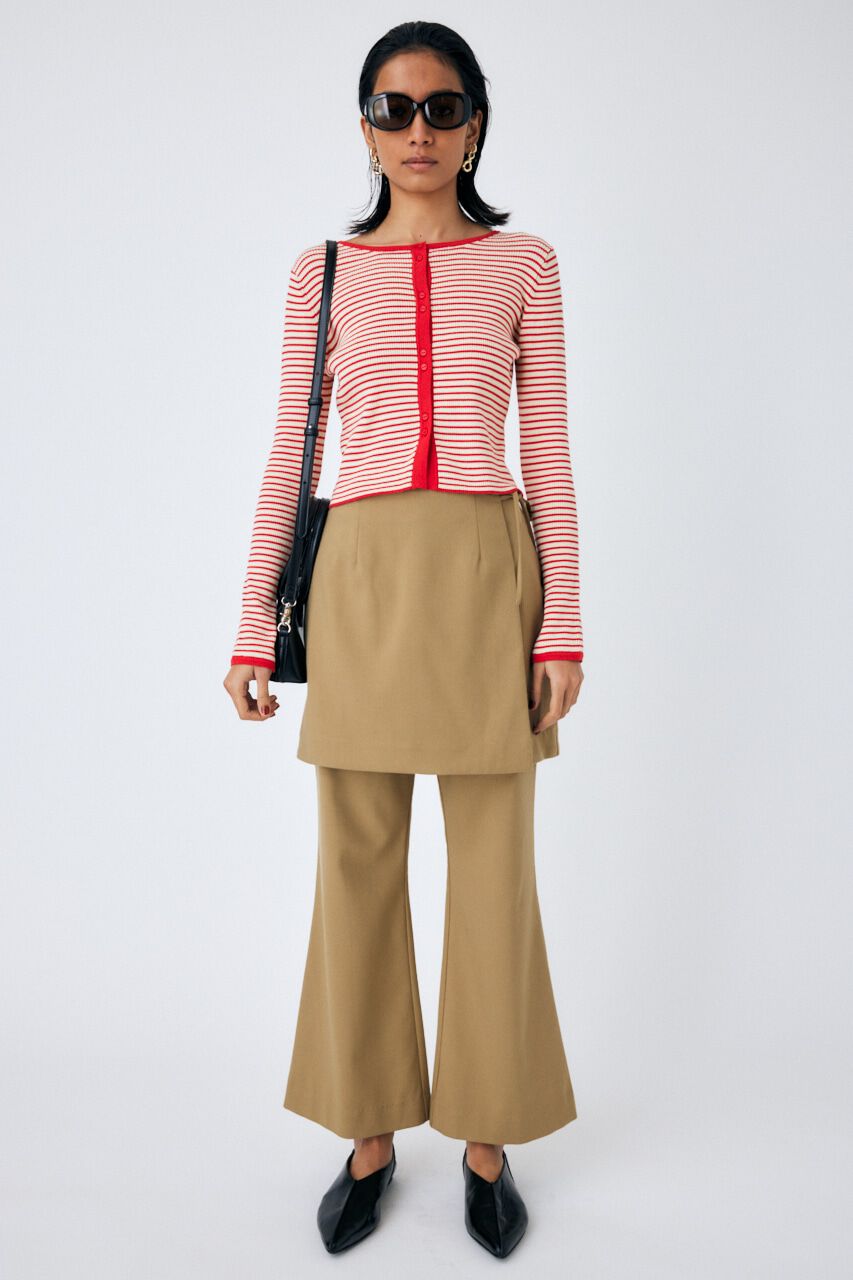 MOUSSY「SKIRT LAYERED FLARE パンツ」|その他|