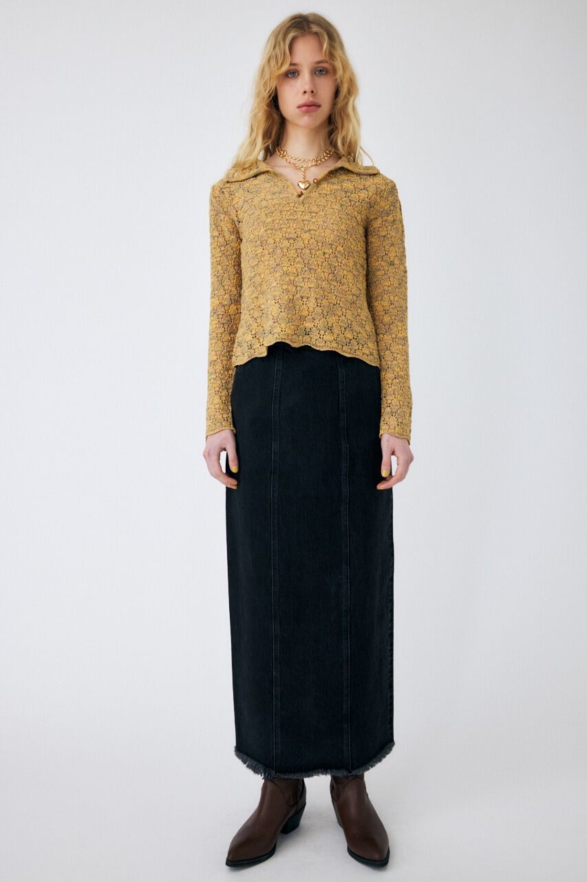 MOUSSY「CUT OFF DENIM I LINE スカート」|スカート|