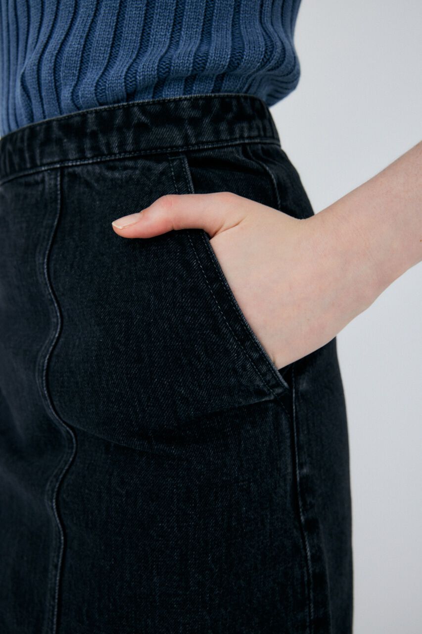 MOUSSY「CUT OFF DENIM I LINE スカート」|スカート|