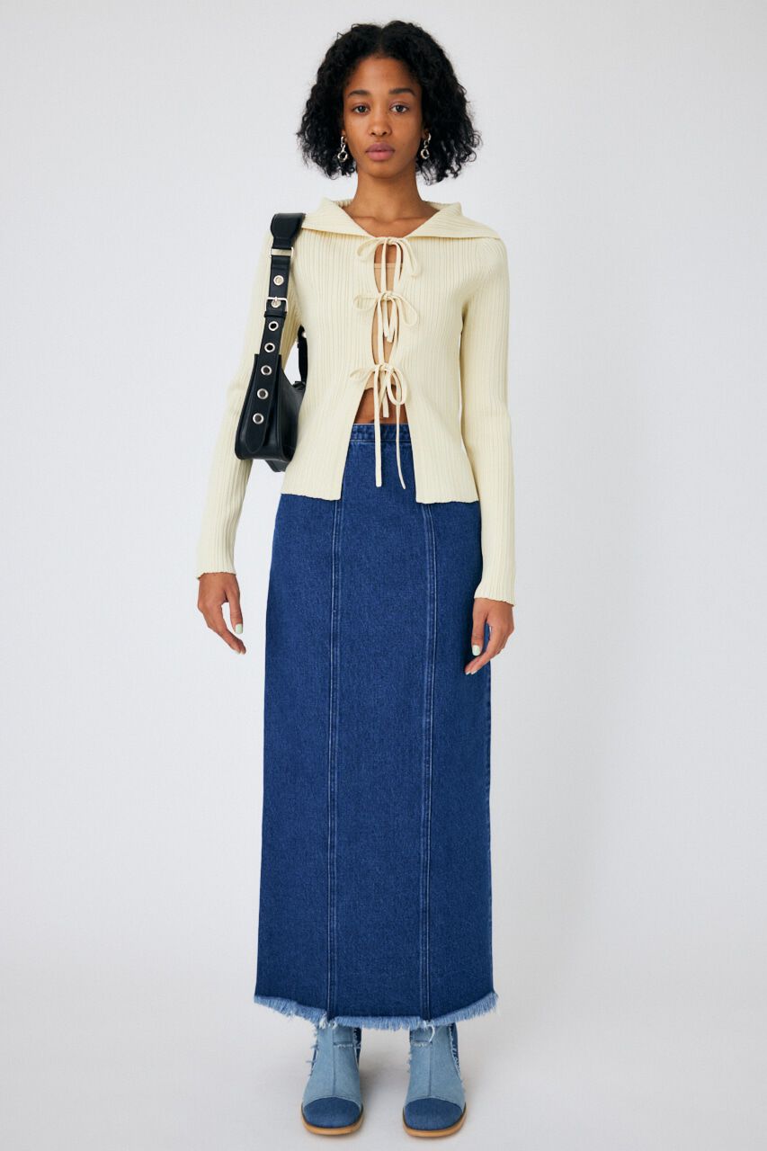 MOUSSY「CUT OFF DENIM I LINE スカート」|スカート|
