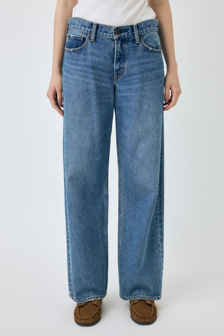 MOUSSY「90S LOWRISE LOOSE STRAIGHT」|デニム|BLU