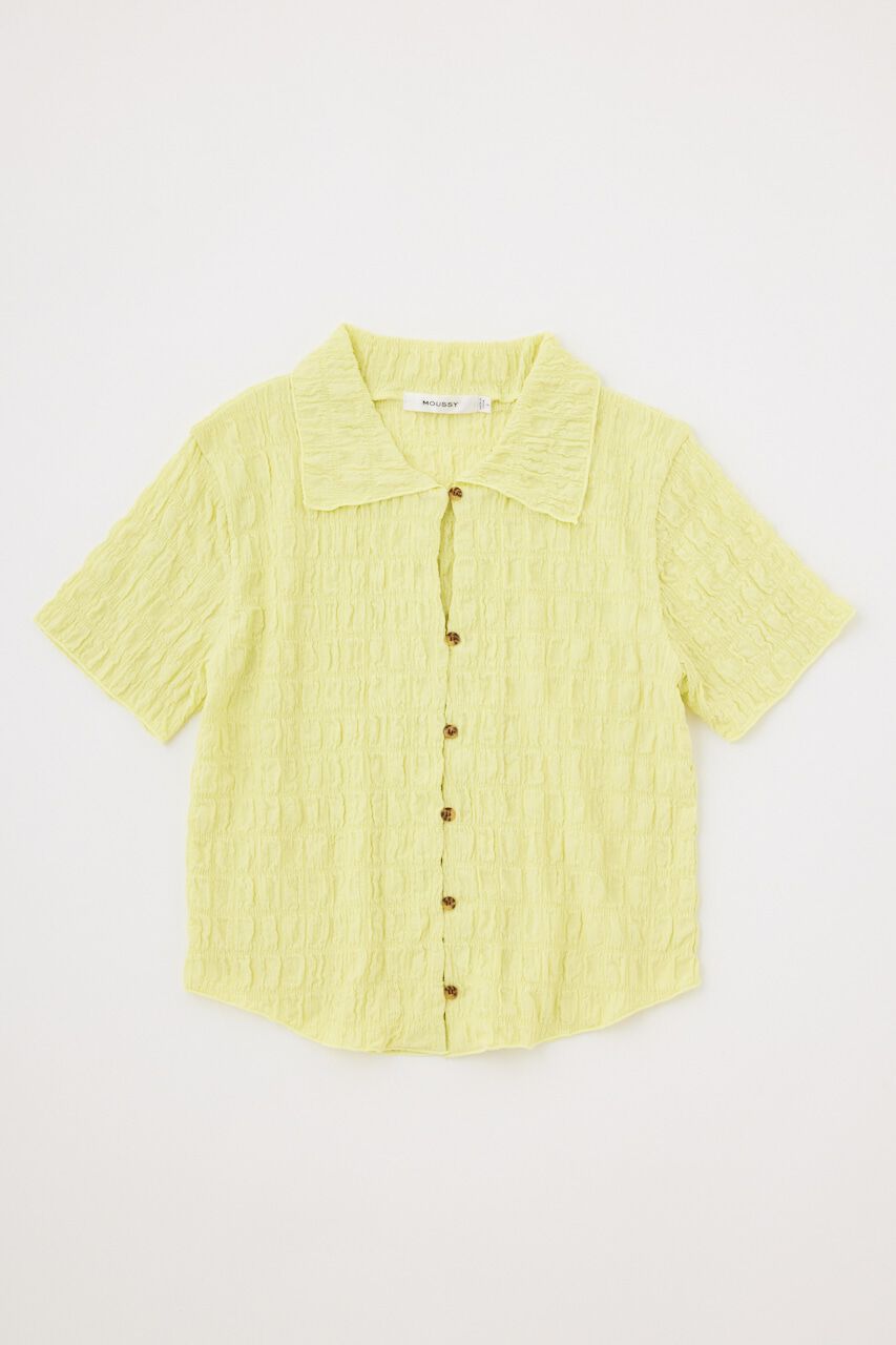 MOUSSY「POPCORN ROUND HEM POLO トップス」|Tシャツ・カットソー|