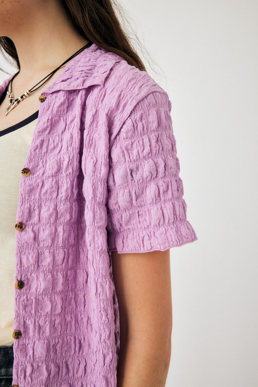 MOUSSY「POPCORN ROUND HEM POLO トップス」|Tシャツ・カットソー|