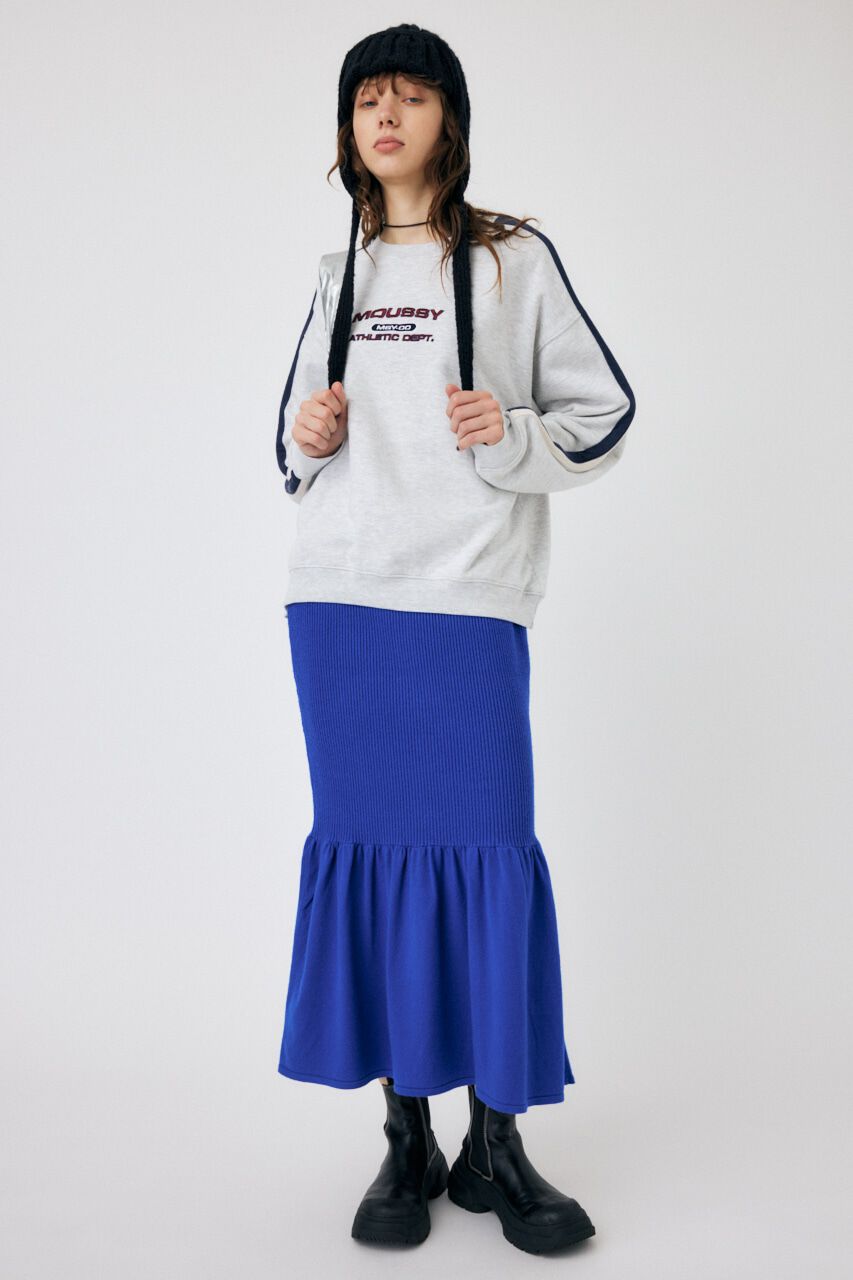 MOUSSY「SWITCHING RIB KNIT スカート」|スカート|BLU