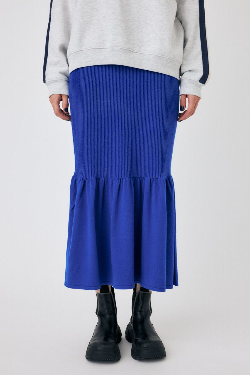MOUSSY「SWITCHING RIB KNIT スカート」|スカート|