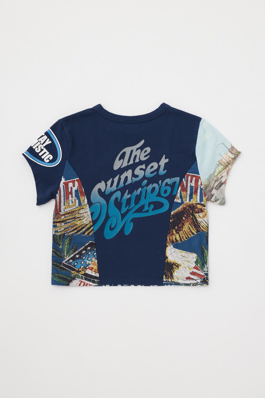 MOUSSY「REMAKE PRINT TINY Tシャツ」|Tシャツ・カットソー|