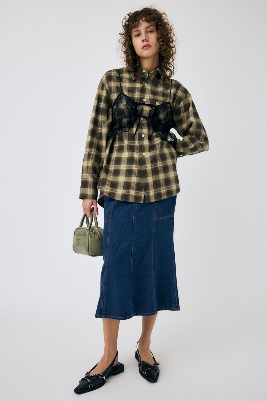 MOUSSY「MID フレアスカート」|スカート|BLU