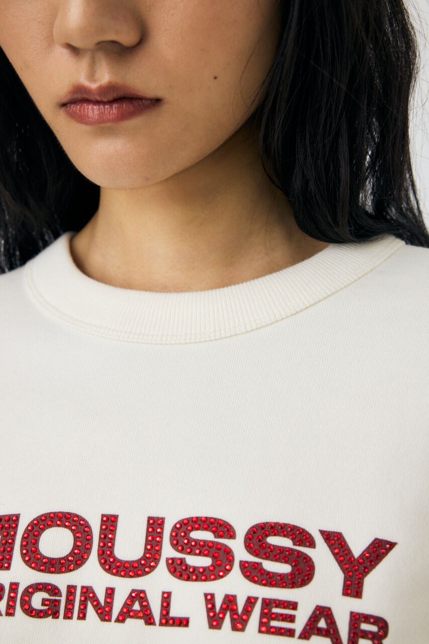 MOUSSY「RHINESTONE MOUSSY プルオーバー」|パーカー|