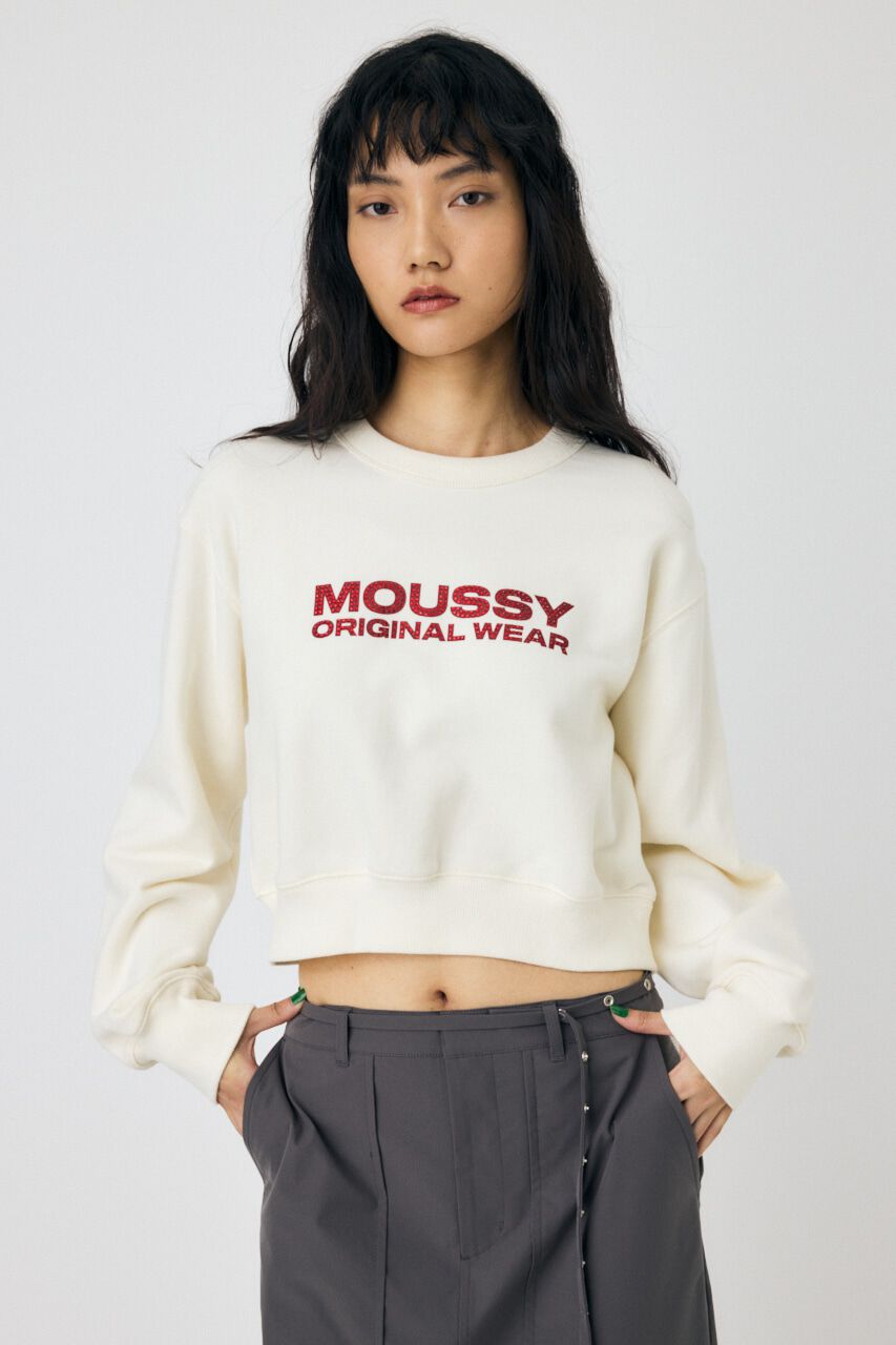 MOUSSY「RHINESTONE MOUSSY プルオーバー」|パーカー|