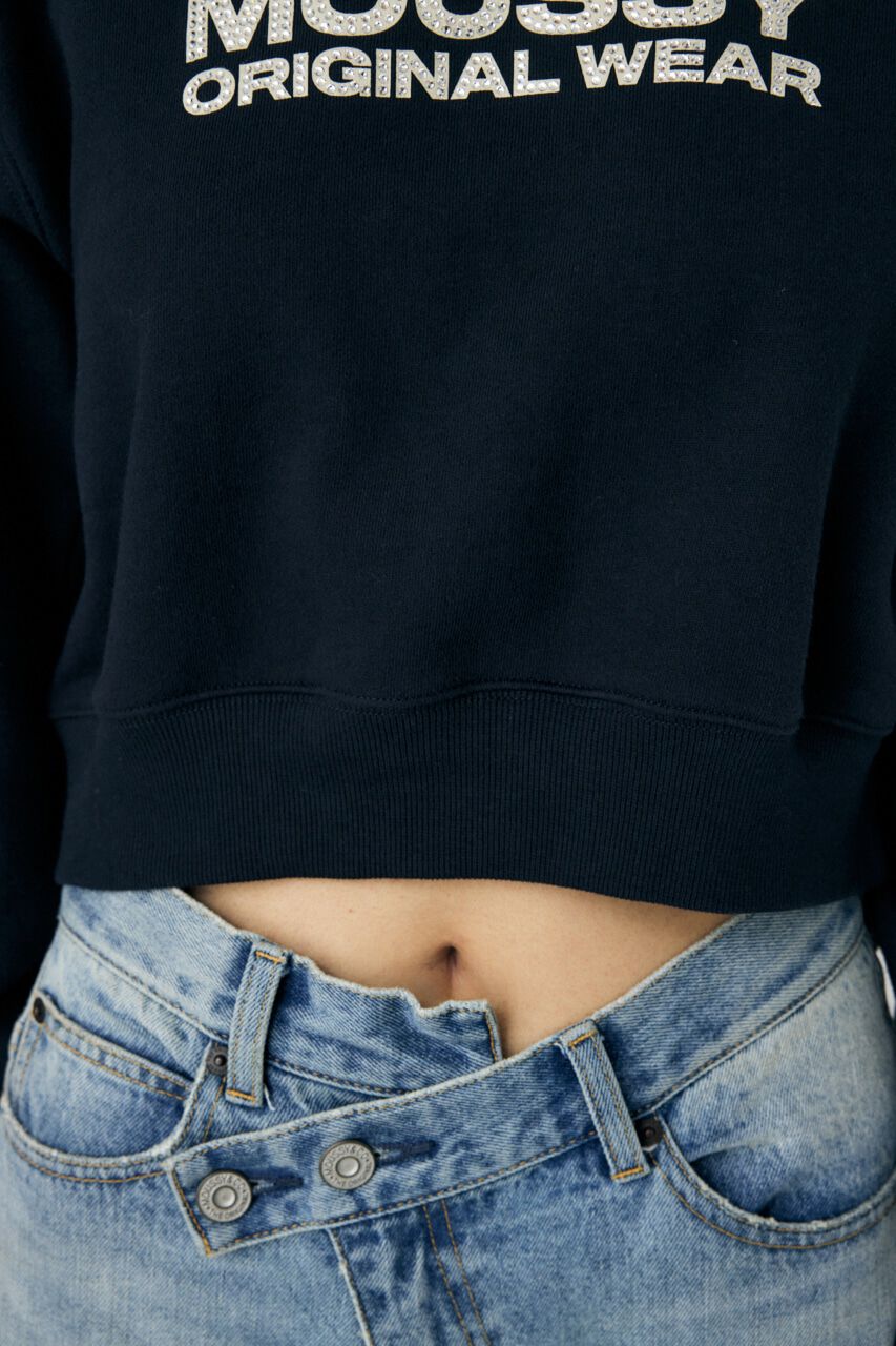 MOUSSY「RHINESTONE MOUSSY プルオーバー」|パーカー|