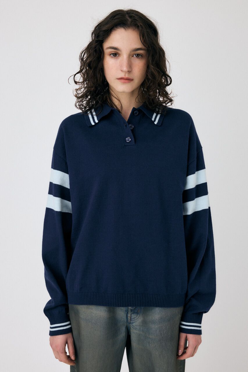 MOUSSY「RUGGER ニットポロ」|ニット・セーター|