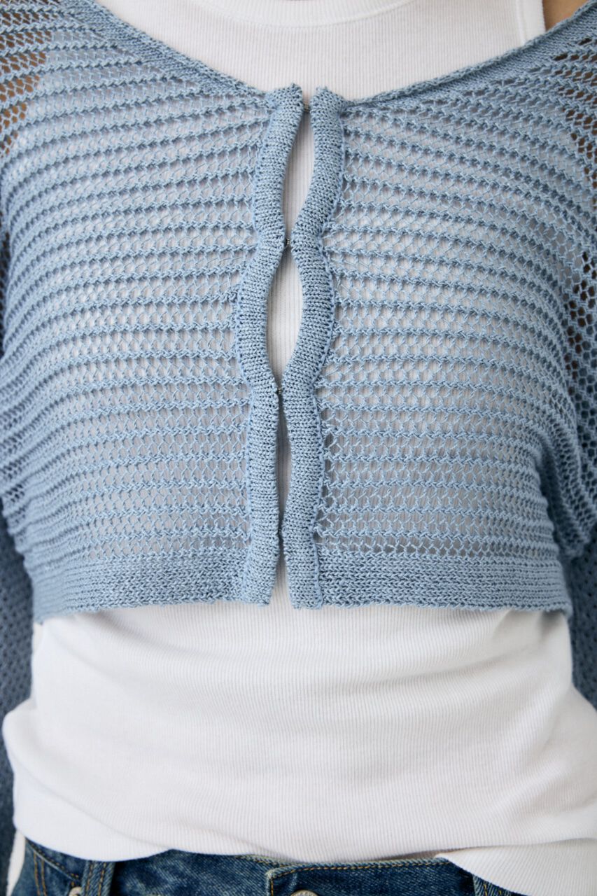 MOUSSY「OPEN WORK KNIT カーディガン」|カーディガン|