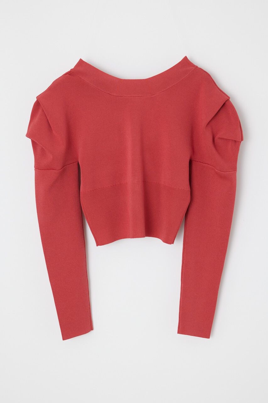 rienda「2WAYショルダータックボリュームカーデTOP」|ニット・セーター|