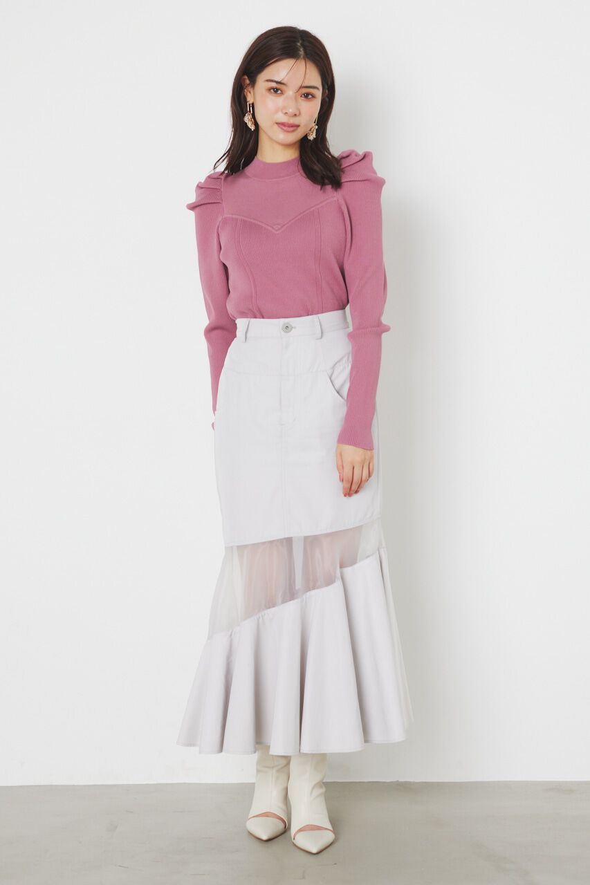 rienda「ビスチェパターンKnit TOP」|ニット・セーター|