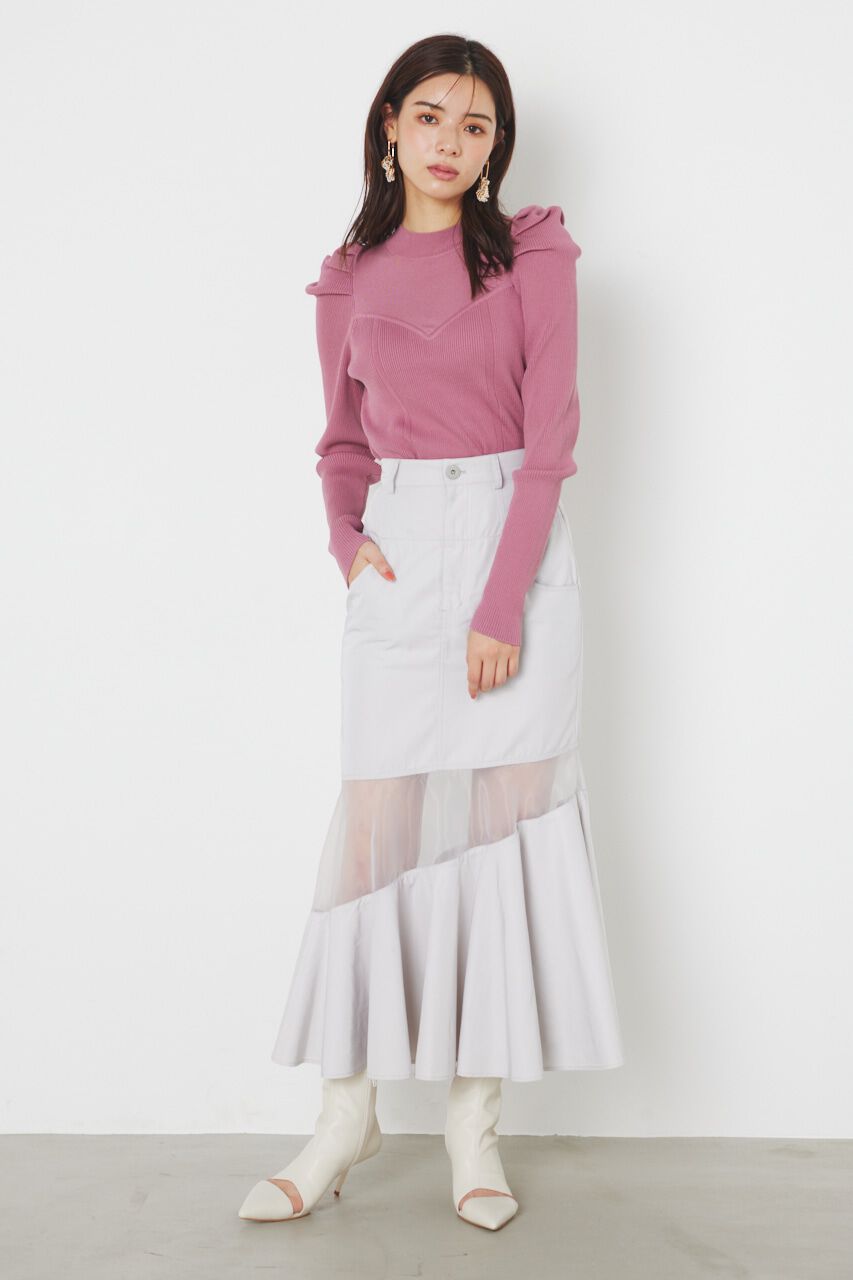 rienda「ビスチェパターンKnit TOP」|ニット・セーター|