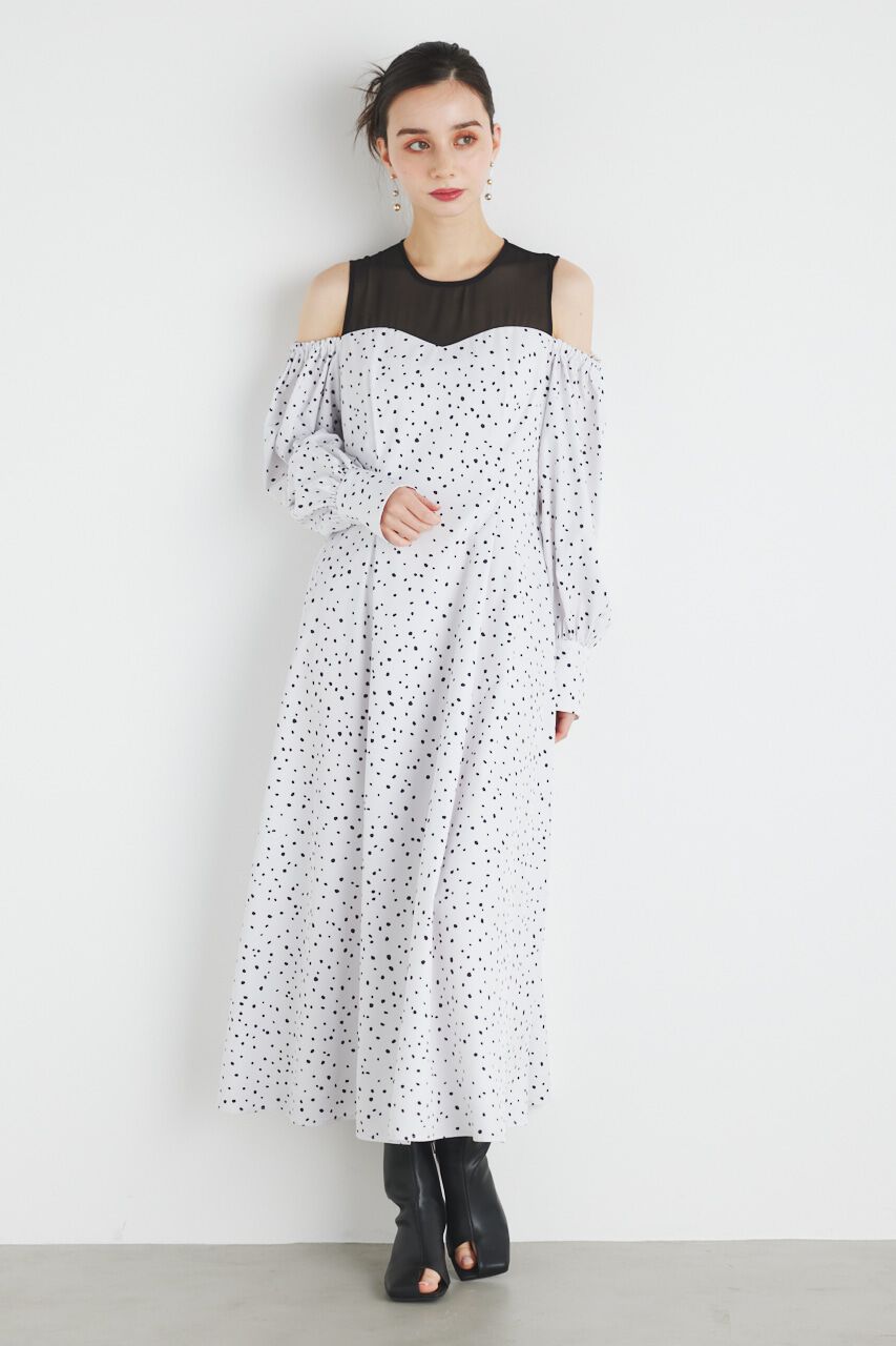 rienda「レイヤードオフショルフレアOP」|ワンピース|