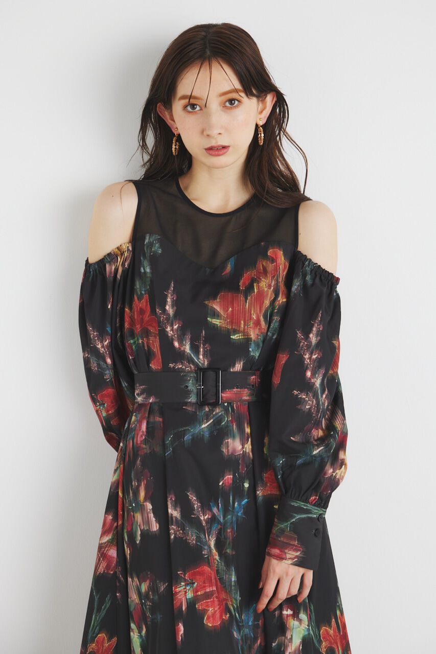 rienda「レイヤードオフショルフレアOP」|ワンピース|