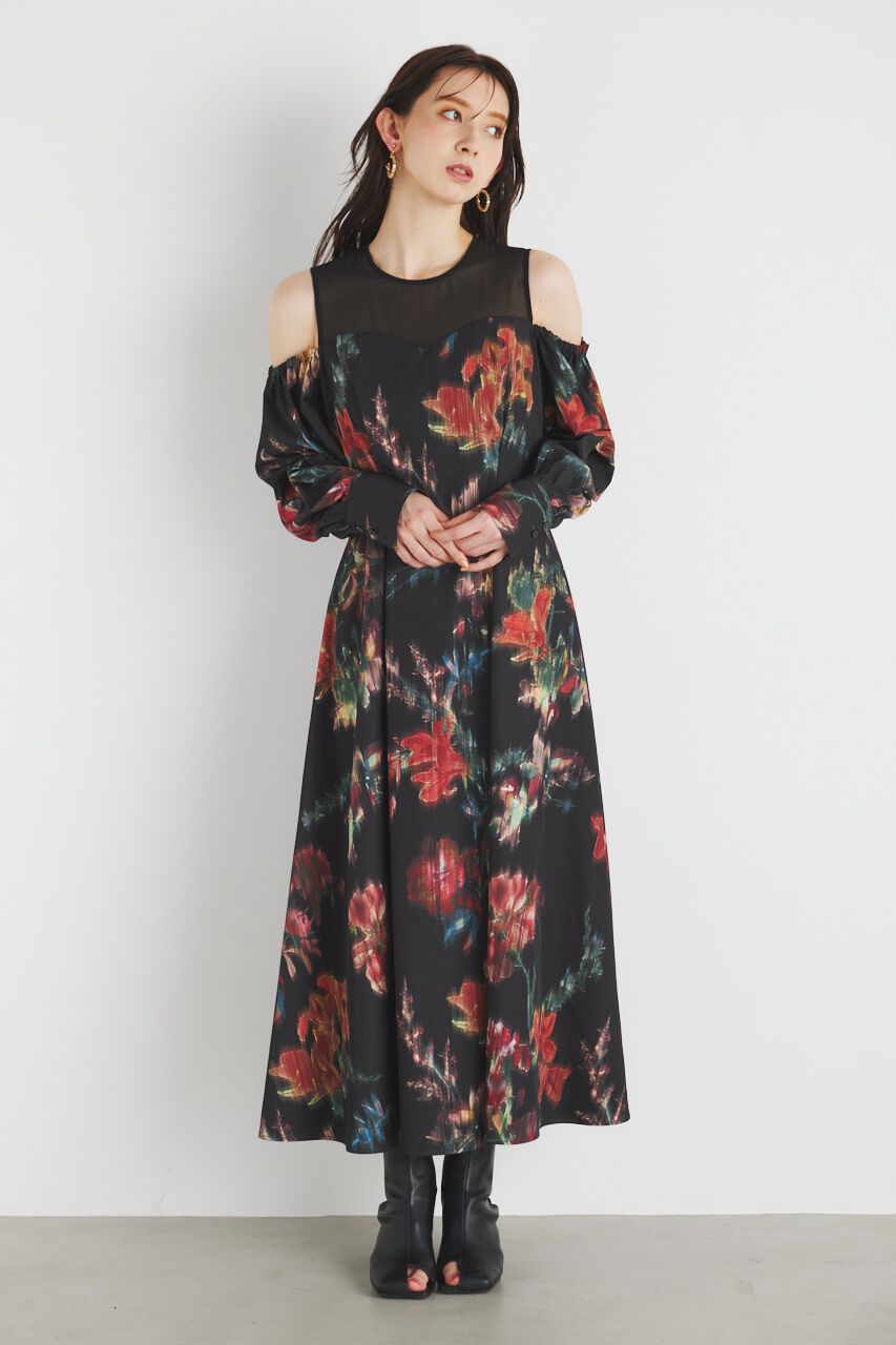 rienda「レイヤードオフショルフレアOP」|ワンピース|