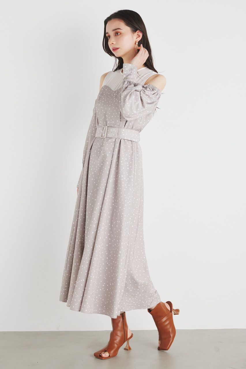 rienda「レイヤードオフショルフレアOP」|ワンピース|