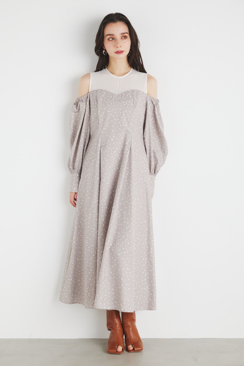 rienda「レイヤードオフショルフレアOP」|ワンピース|