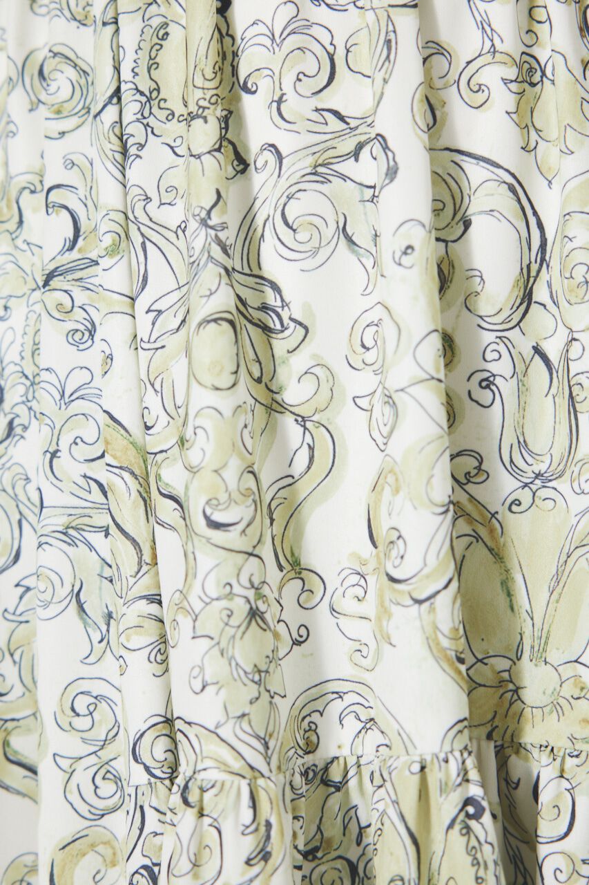 rienda「スリットショルダーフレアSLV OP」|ワンピース|