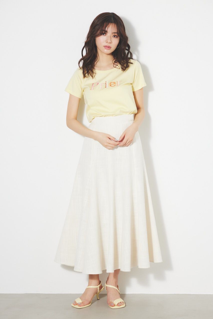 rienda「アシンメトリーパネルツイードJ/WフレアSK」|スカート|IVOY3