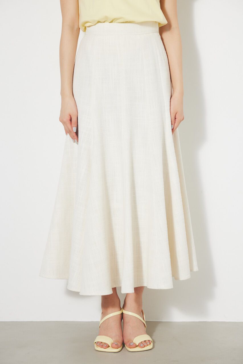 rienda「アシンメトリーパネルツイードJ/WフレアSK」|スカート|